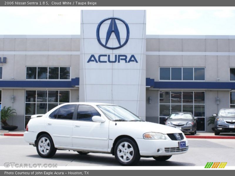 Cloud White / Taupe Beige 2006 Nissan Sentra 1.8 S