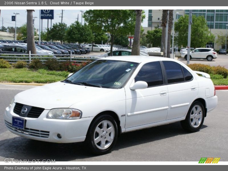 Cloud White / Taupe Beige 2006 Nissan Sentra 1.8 S