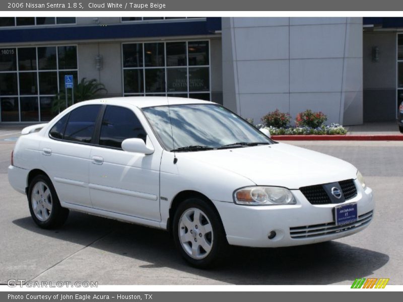 Cloud White / Taupe Beige 2006 Nissan Sentra 1.8 S