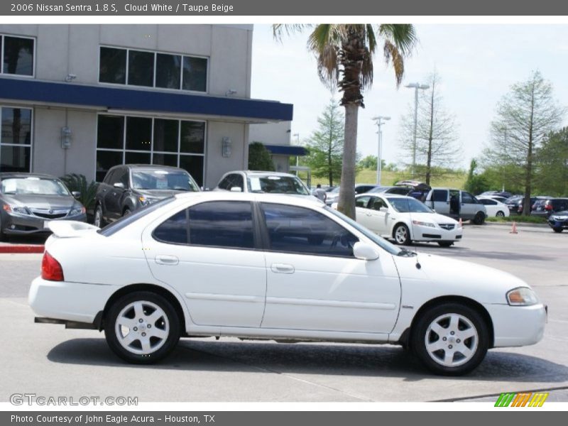 Cloud White / Taupe Beige 2006 Nissan Sentra 1.8 S