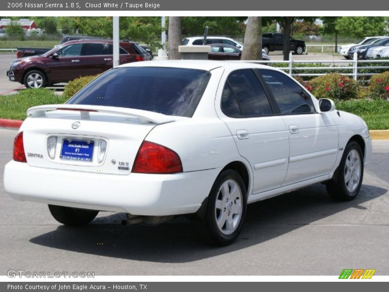 Cloud White / Taupe Beige 2006 Nissan Sentra 1.8 S