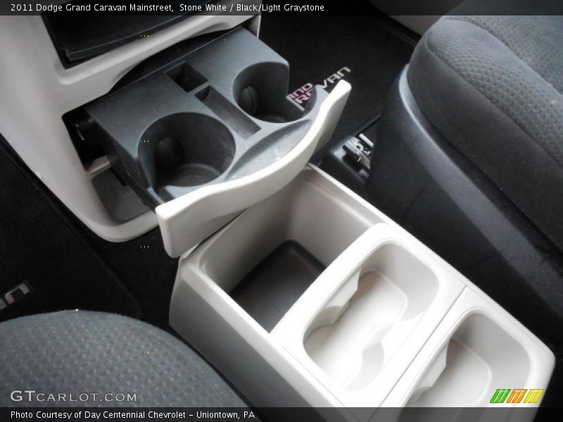 Stone White / Black/Light Graystone 2011 Dodge Grand Caravan Mainstreet