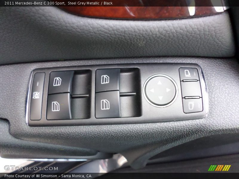 Steel Grey Metallic / Black 2011 Mercedes-Benz C 300 Sport
