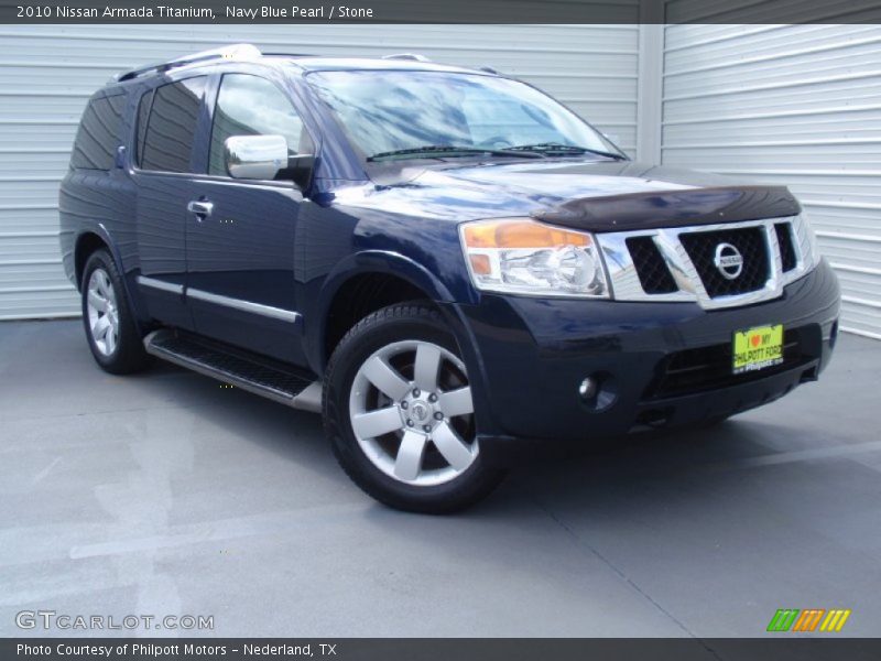 Navy Blue Pearl / Stone 2010 Nissan Armada Titanium