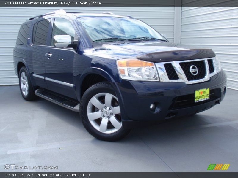 Navy Blue Pearl / Stone 2010 Nissan Armada Titanium