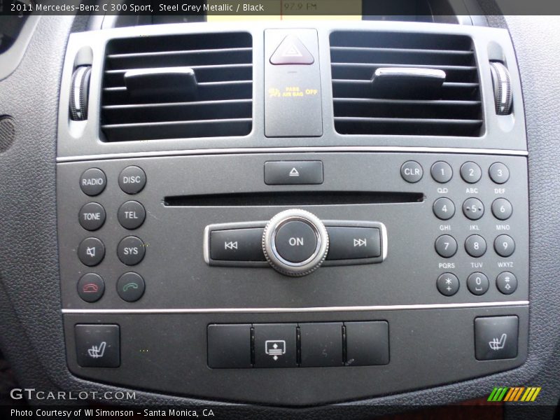 Steel Grey Metallic / Black 2011 Mercedes-Benz C 300 Sport
