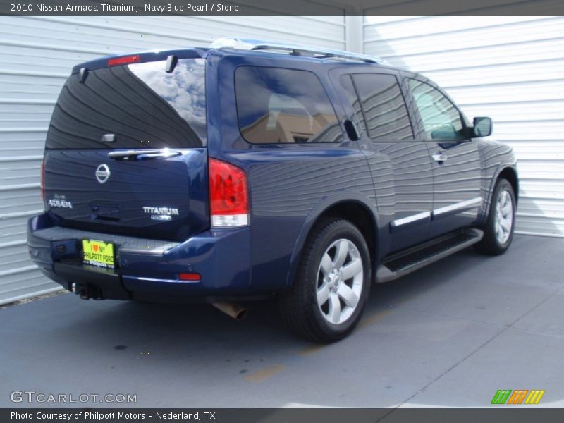 Navy Blue Pearl / Stone 2010 Nissan Armada Titanium