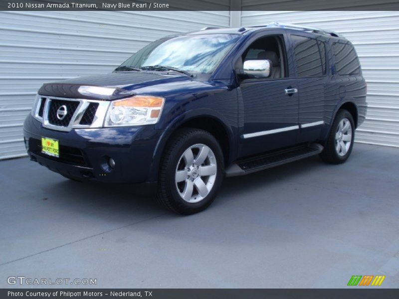 Navy Blue Pearl / Stone 2010 Nissan Armada Titanium