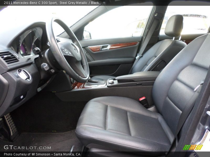 Steel Grey Metallic / Black 2011 Mercedes-Benz C 300 Sport