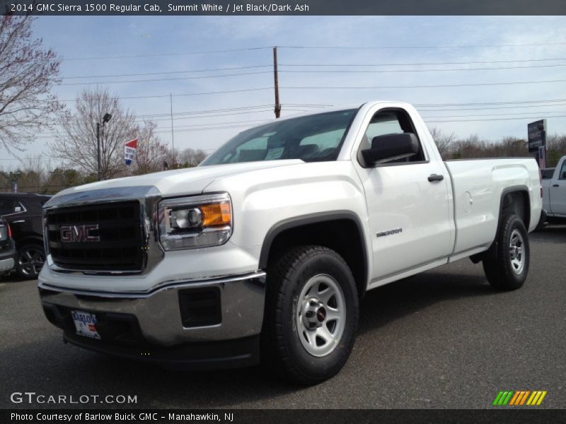 Summit White / Jet Black/Dark Ash 2014 GMC Sierra 1500 Regular Cab