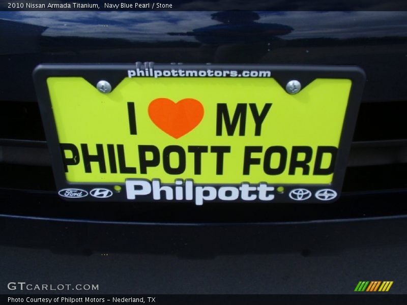 Navy Blue Pearl / Stone 2010 Nissan Armada Titanium