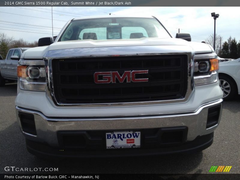 Summit White / Jet Black/Dark Ash 2014 GMC Sierra 1500 Regular Cab