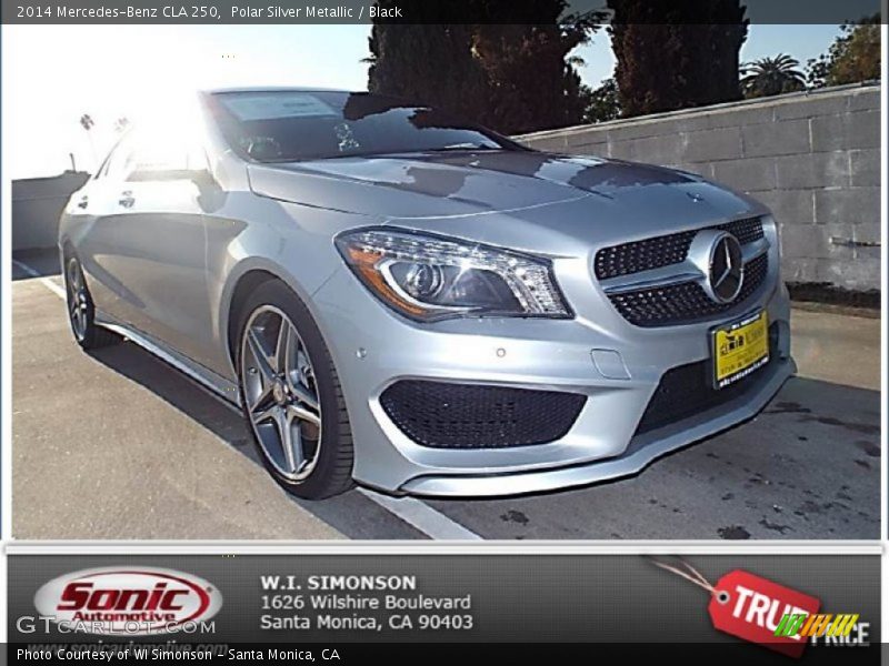 Polar Silver Metallic / Black 2014 Mercedes-Benz CLA 250