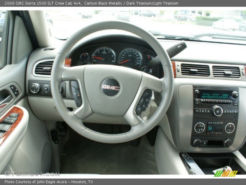 Carbon Black Metallic / Dark Titanium/Light Titanium 2009 GMC Sierra 1500 SLT Crew Cab 4x4