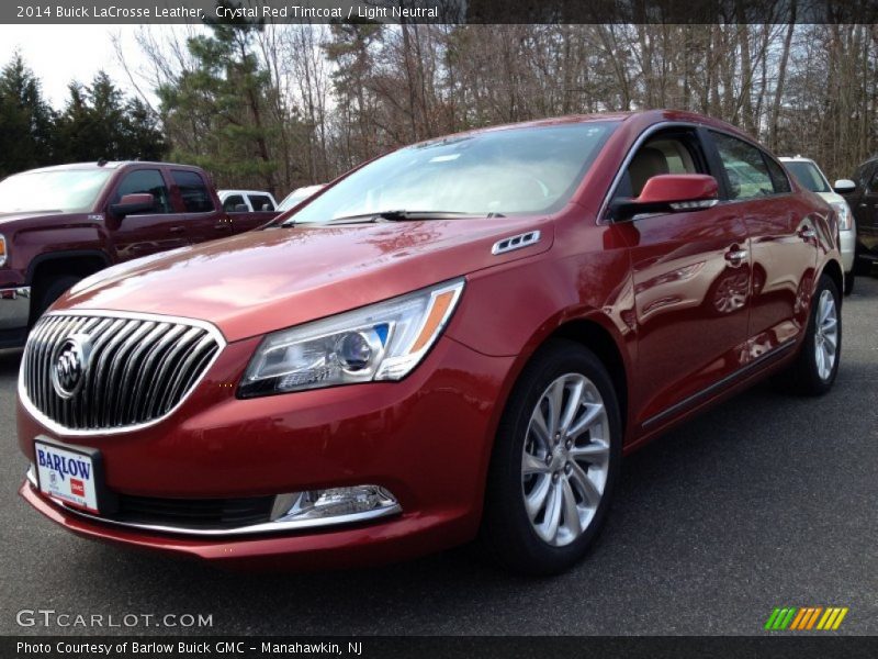 Crystal Red Tintcoat / Light Neutral 2014 Buick LaCrosse Leather