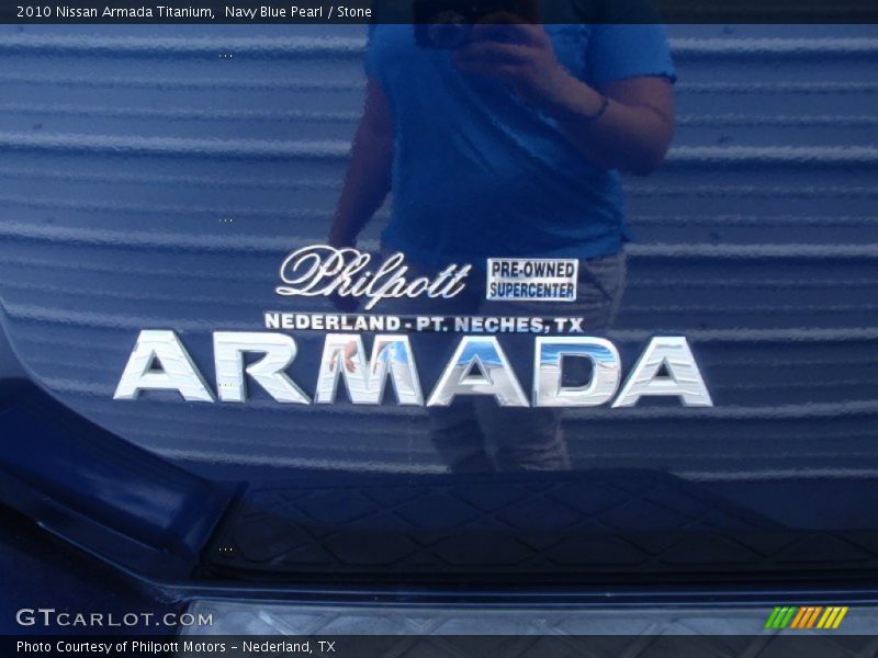 Navy Blue Pearl / Stone 2010 Nissan Armada Titanium