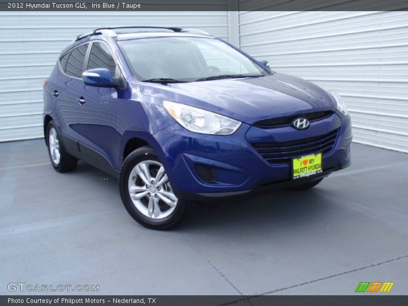 Iris Blue / Taupe 2012 Hyundai Tucson GLS