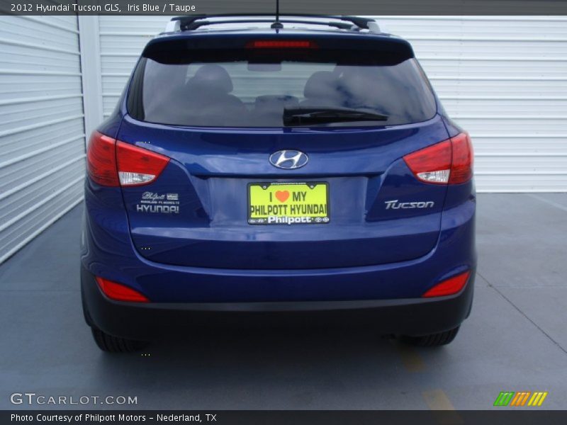 Iris Blue / Taupe 2012 Hyundai Tucson GLS