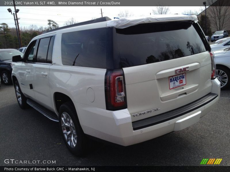 White Diamond Tricoat / Cocoa/Dune 2015 GMC Yukon XL SLT 4WD