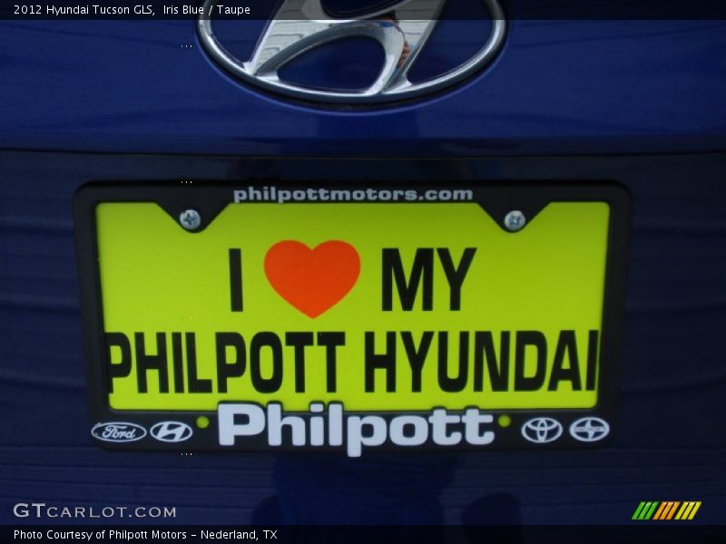 Iris Blue / Taupe 2012 Hyundai Tucson GLS