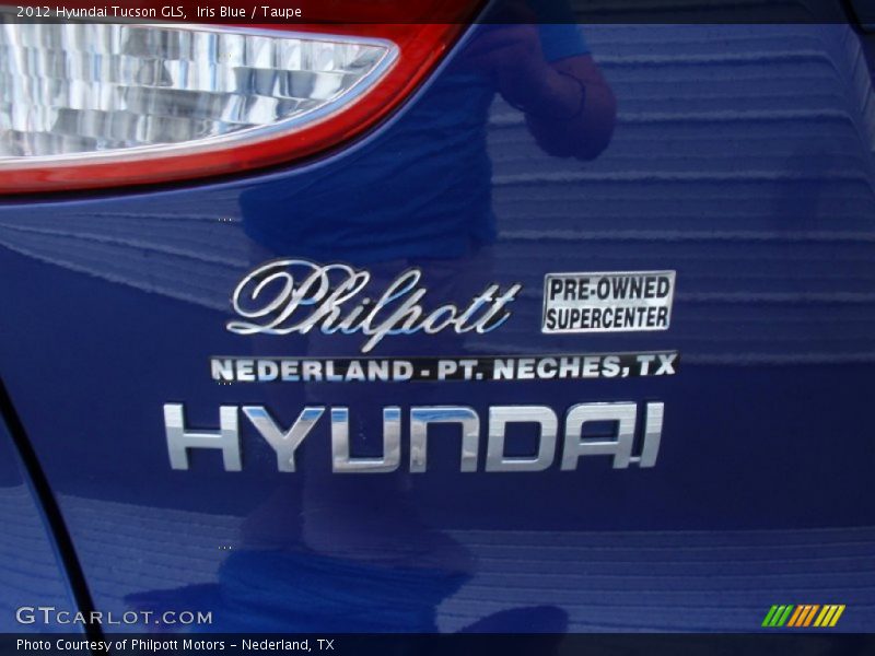 Iris Blue / Taupe 2012 Hyundai Tucson GLS