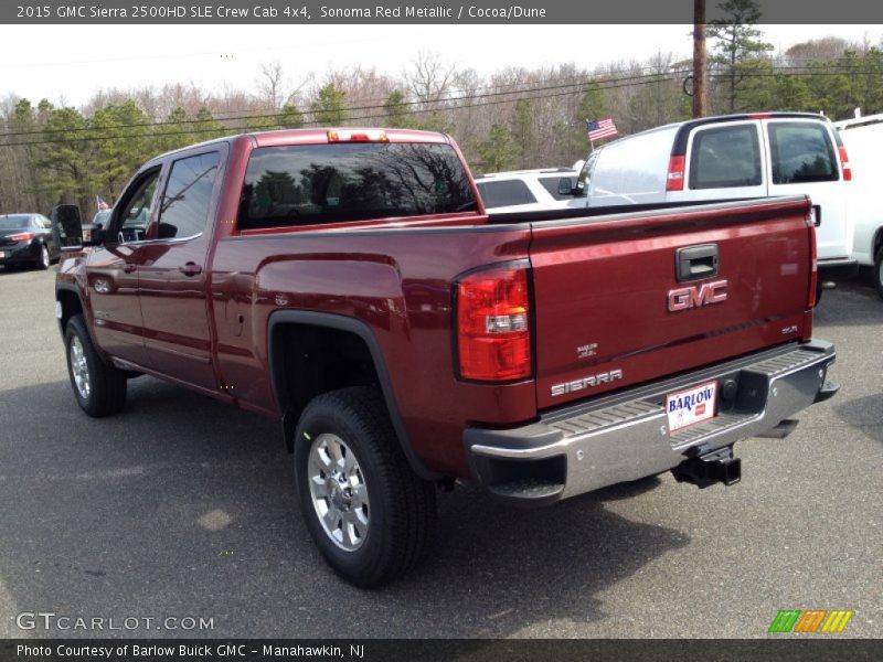 Sonoma Red Metallic / Cocoa/Dune 2015 GMC Sierra 2500HD SLE Crew Cab 4x4