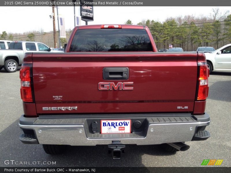 Sonoma Red Metallic / Cocoa/Dune 2015 GMC Sierra 2500HD SLE Crew Cab 4x4