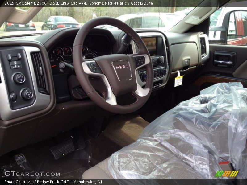 Sonoma Red Metallic / Cocoa/Dune 2015 GMC Sierra 2500HD SLE Crew Cab 4x4