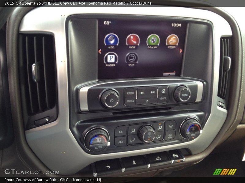 Controls of 2015 Sierra 2500HD SLE Crew Cab 4x4
