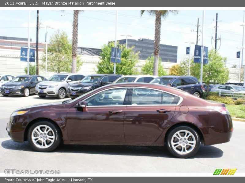 Mayan Bronze Metallic / Parchment Beige 2011 Acura TL 3.5