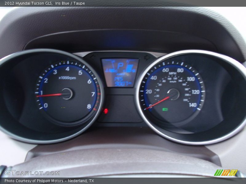 Iris Blue / Taupe 2012 Hyundai Tucson GLS