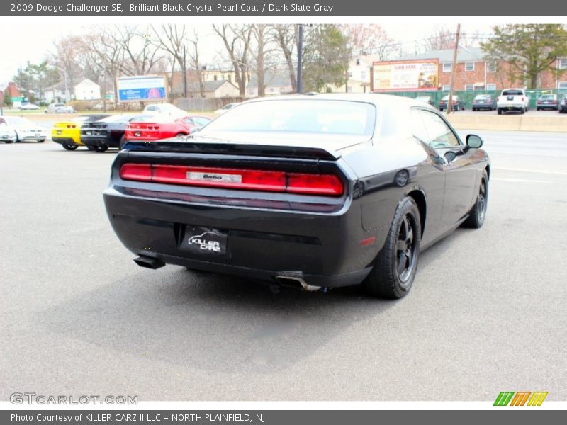 Brilliant Black Crystal Pearl Coat / Dark Slate Gray 2009 Dodge Challenger SE