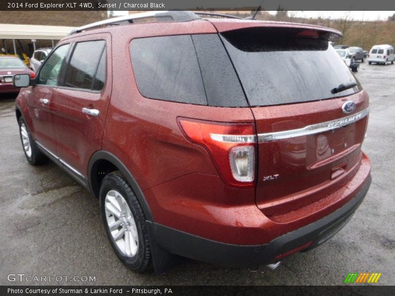 Sunset / Charcoal Black 2014 Ford Explorer XLT 4WD