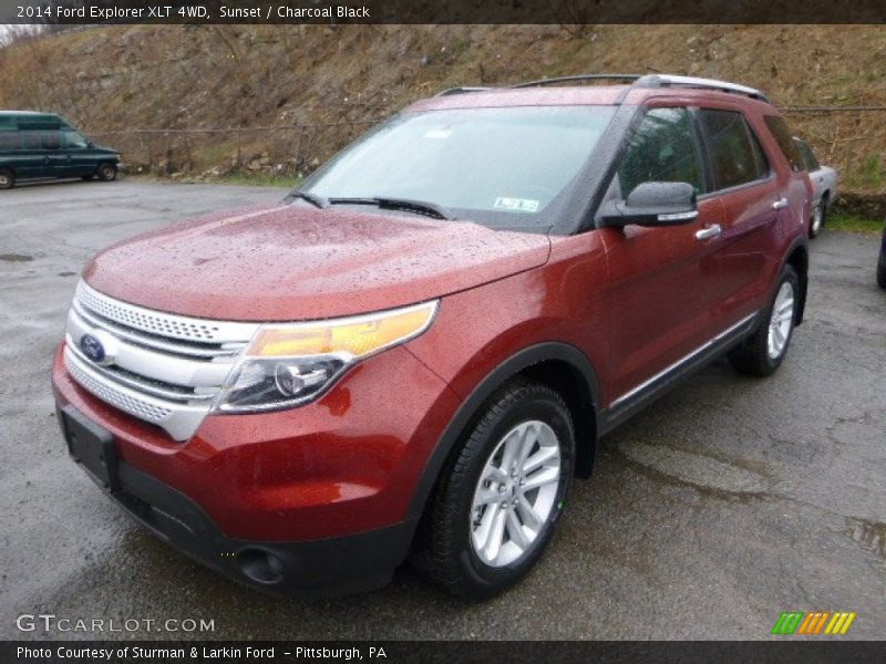 Sunset / Charcoal Black 2014 Ford Explorer XLT 4WD