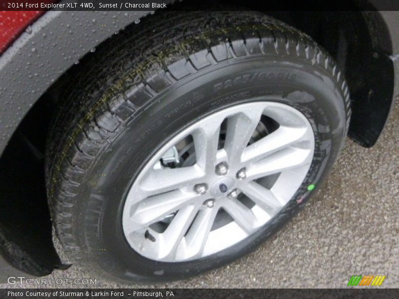 Sunset / Charcoal Black 2014 Ford Explorer XLT 4WD