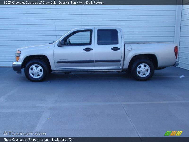 Doeskin Tan / Very Dark Pewter 2005 Chevrolet Colorado LS Crew Cab