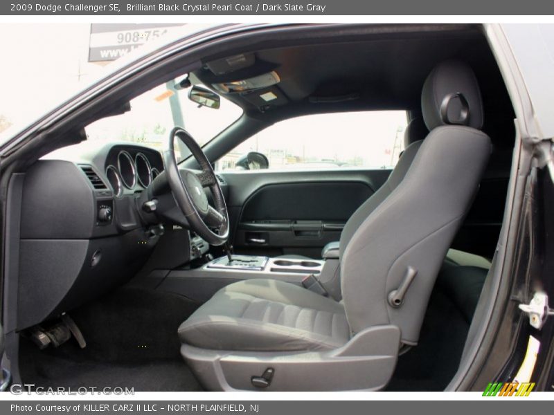 Brilliant Black Crystal Pearl Coat / Dark Slate Gray 2009 Dodge Challenger SE