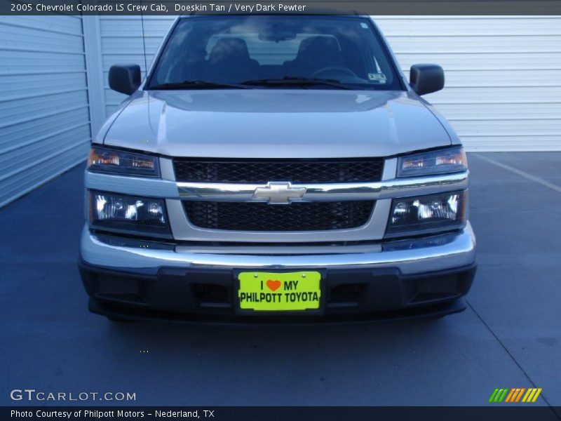 Doeskin Tan / Very Dark Pewter 2005 Chevrolet Colorado LS Crew Cab