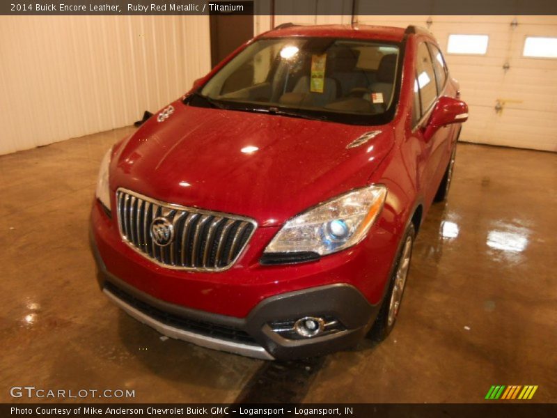 Ruby Red Metallic / Titanium 2014 Buick Encore Leather