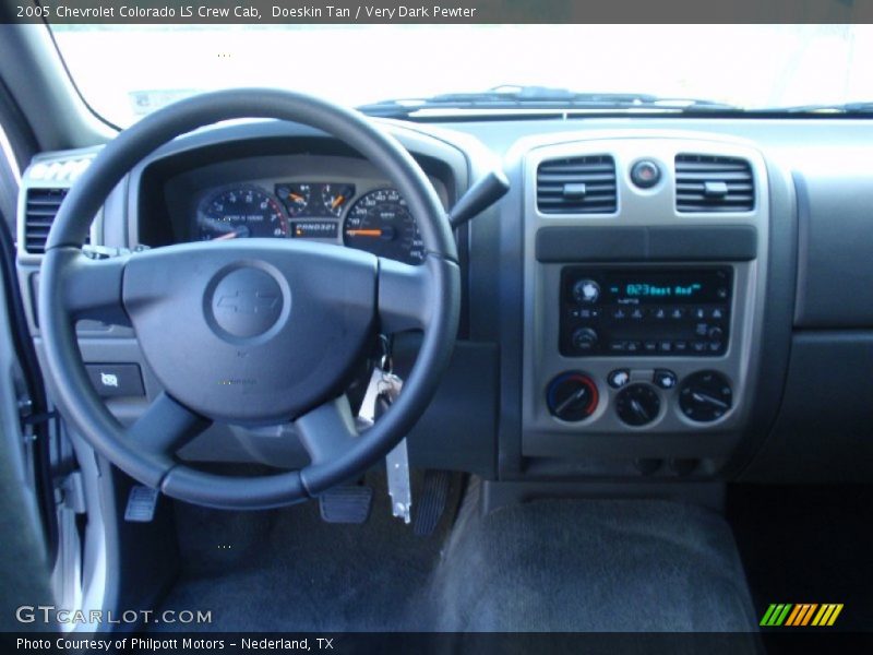 Doeskin Tan / Very Dark Pewter 2005 Chevrolet Colorado LS Crew Cab