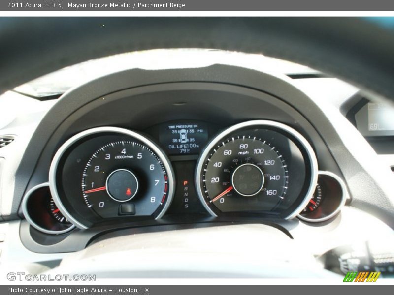 Mayan Bronze Metallic / Parchment Beige 2011 Acura TL 3.5