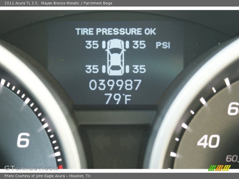 Mayan Bronze Metallic / Parchment Beige 2011 Acura TL 3.5