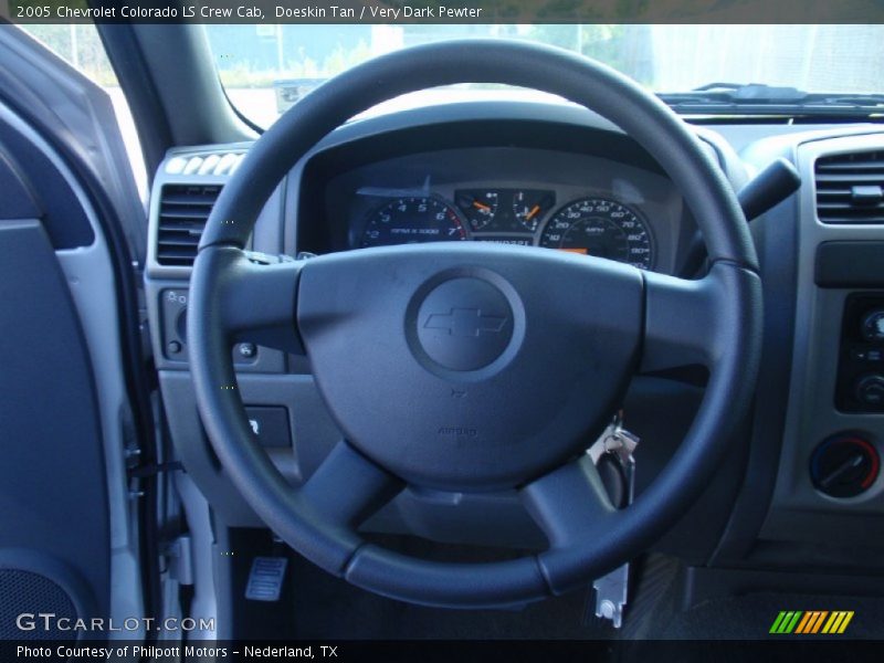 Doeskin Tan / Very Dark Pewter 2005 Chevrolet Colorado LS Crew Cab