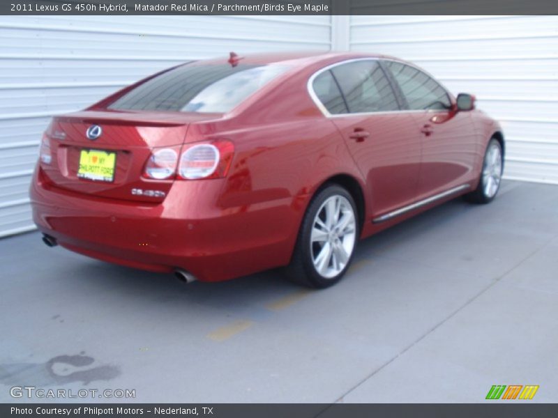 Matador Red Mica / Parchment/Birds Eye Maple 2011 Lexus GS 450h Hybrid