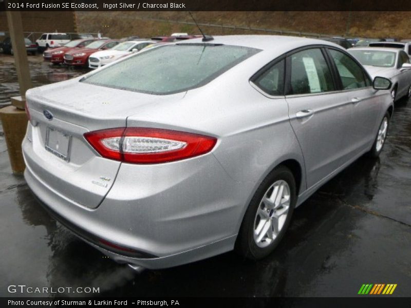 Ingot Silver / Charcoal Black 2014 Ford Fusion SE EcoBoost
