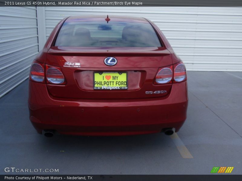 Matador Red Mica / Parchment/Birds Eye Maple 2011 Lexus GS 450h Hybrid