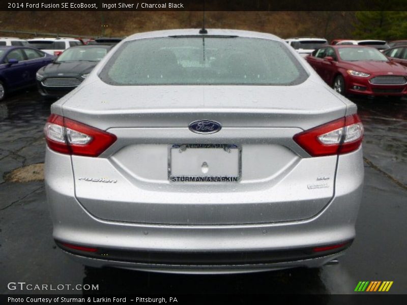 Ingot Silver / Charcoal Black 2014 Ford Fusion SE EcoBoost