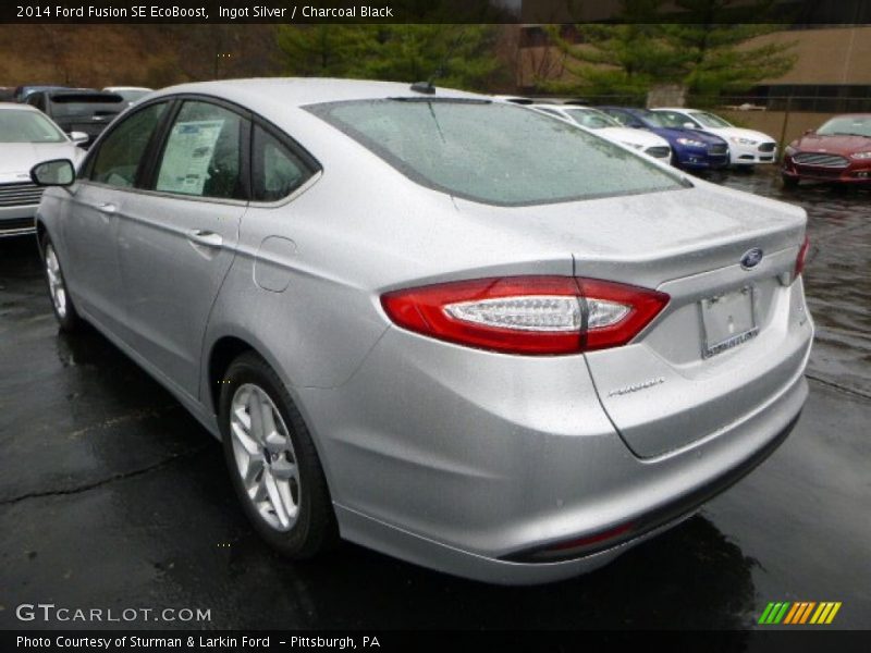 Ingot Silver / Charcoal Black 2014 Ford Fusion SE EcoBoost