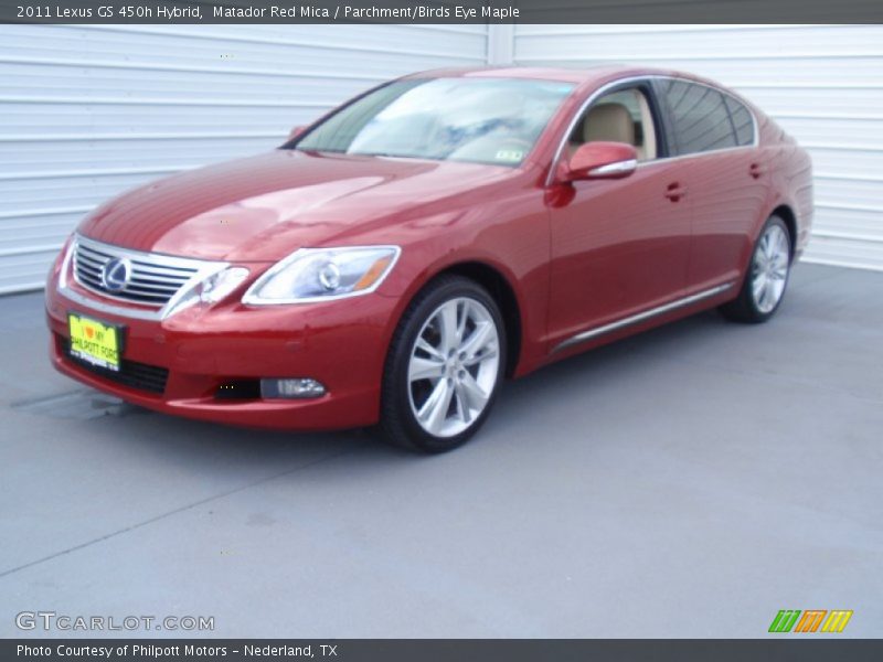 Matador Red Mica / Parchment/Birds Eye Maple 2011 Lexus GS 450h Hybrid