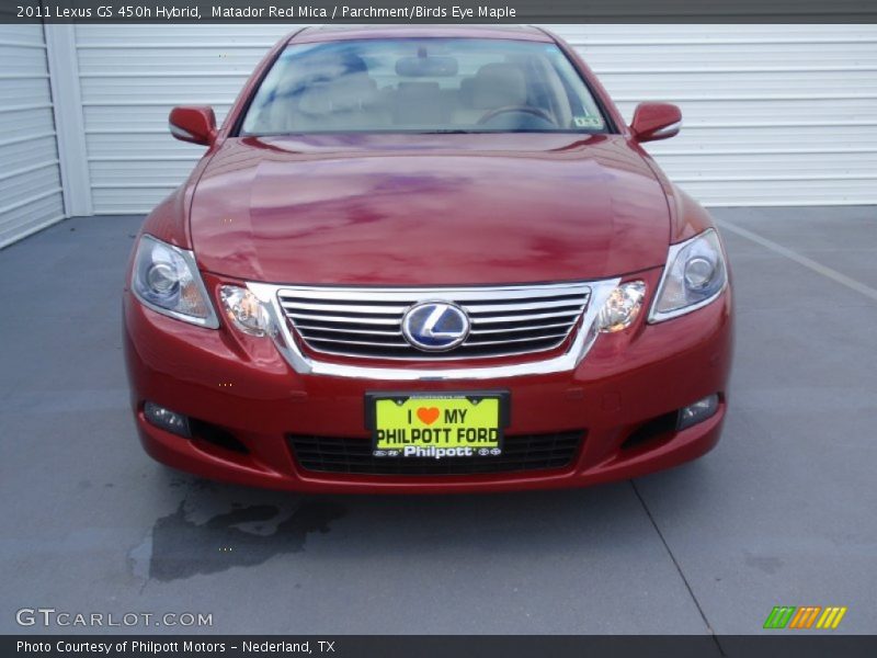 Matador Red Mica / Parchment/Birds Eye Maple 2011 Lexus GS 450h Hybrid